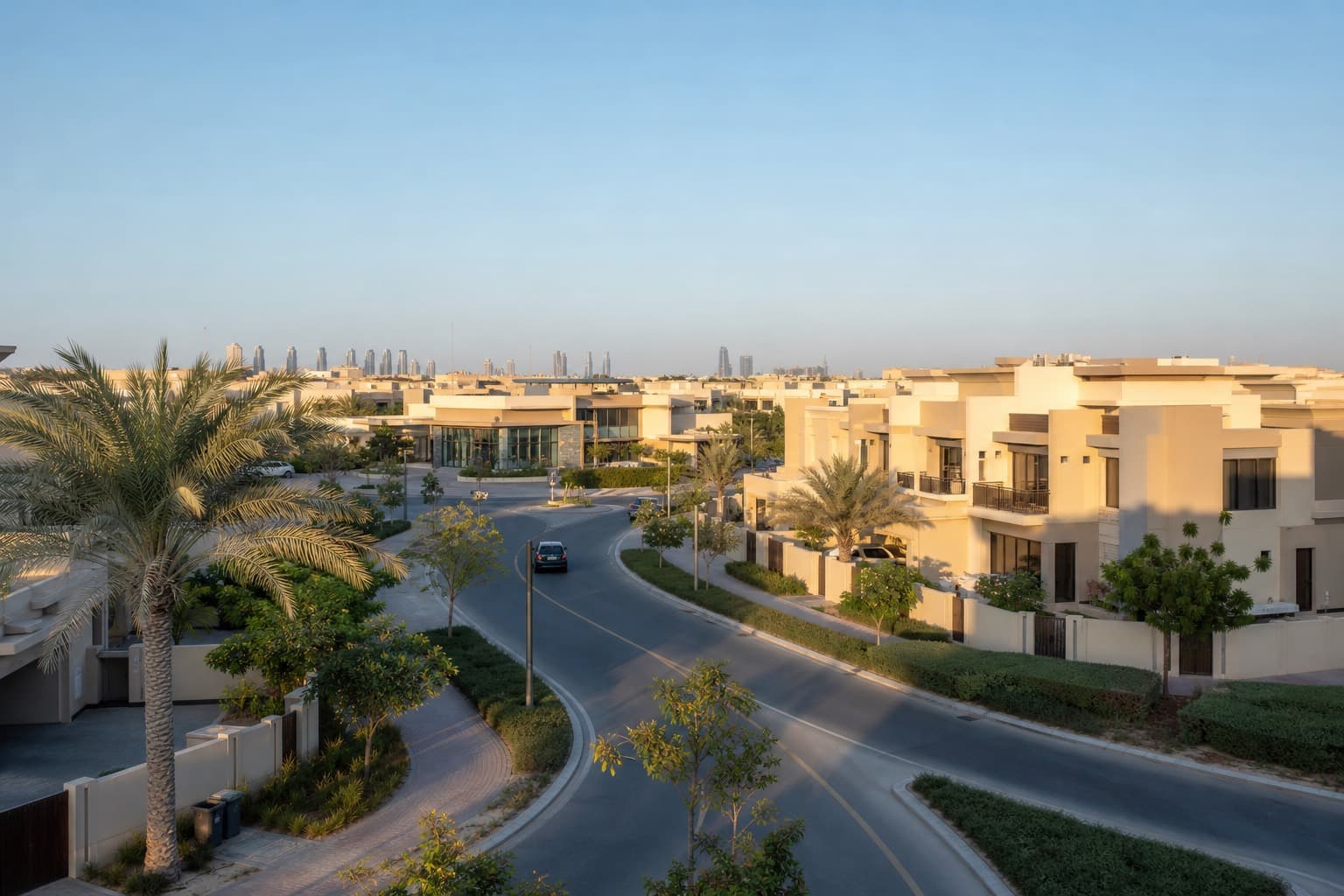 Al Furjan — villas and landscaped streets in Dubai